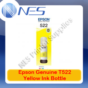 Epson Genuine T522 YELLOW Ink Bottle for ET-2710 [C13T00M492]
